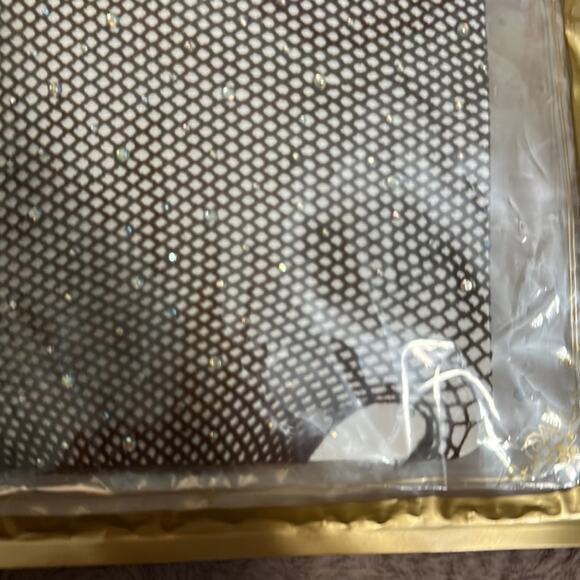 Two Pairs of Bejewel-led Brown Fishnet Tights - Picture 2 of 3